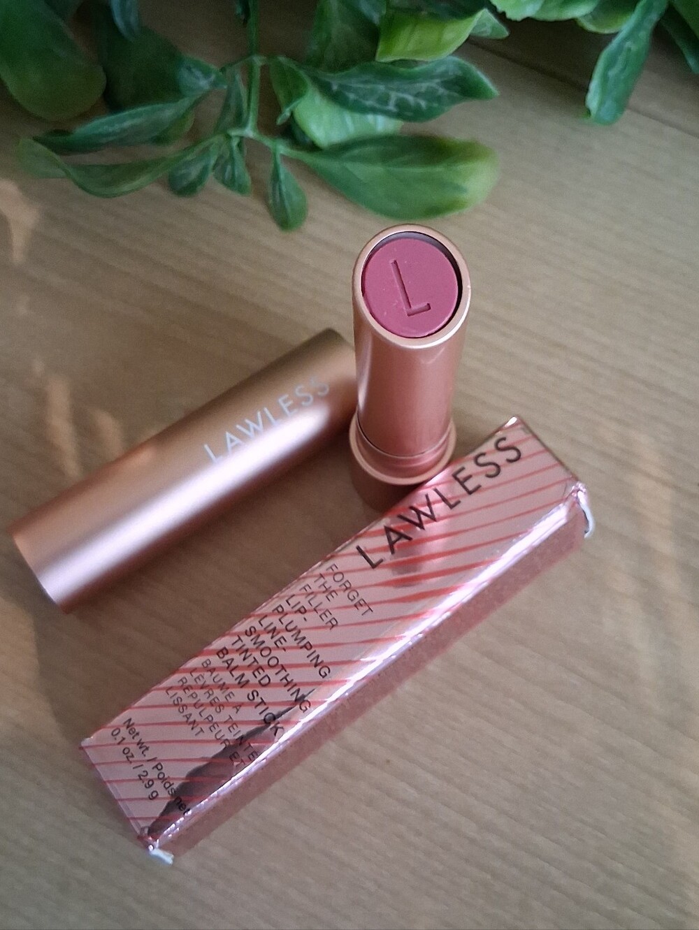 Lawless Forget The Filler Lip-Plumping Line Smoothing Tinted Balm Stick ~ Cupid